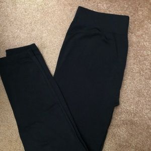 Sofra  Leggings in black and size Plus